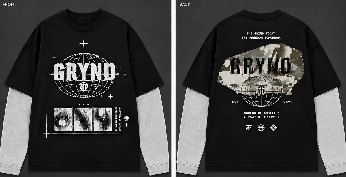 GRYND DOUBLE-LAYERED TEE